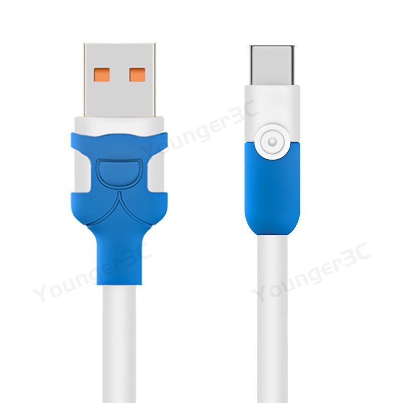 Kabel USB Arus Besar 100W 6A Kabel Pengisian Cepat PD 30W Fast Charge+Jalur Transfer Data Untuk Perangkat ios Android Tipe C