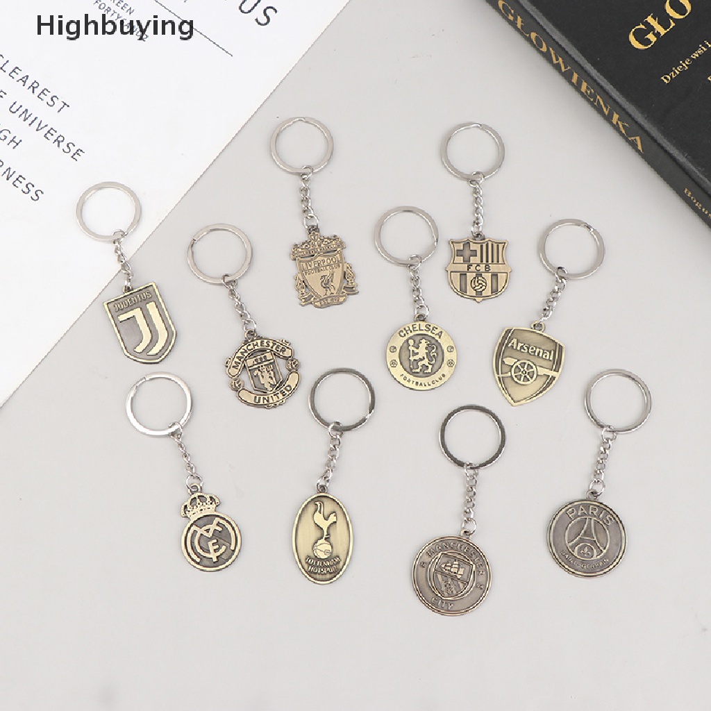 Hbid Gantungan Kunci Bintik Sepak Bola Bahan Baja Mainan Perhiasan Mini KeyChain Glory
