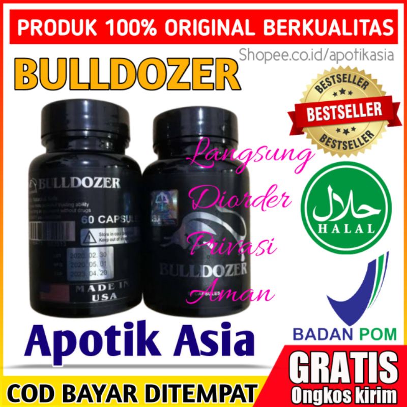 100% ORIGINAL [ Apotik Asia ] BULLDOZER Asli Original 100% Herbal BPOM Obat Kuat Stamina Pria & Pemb
