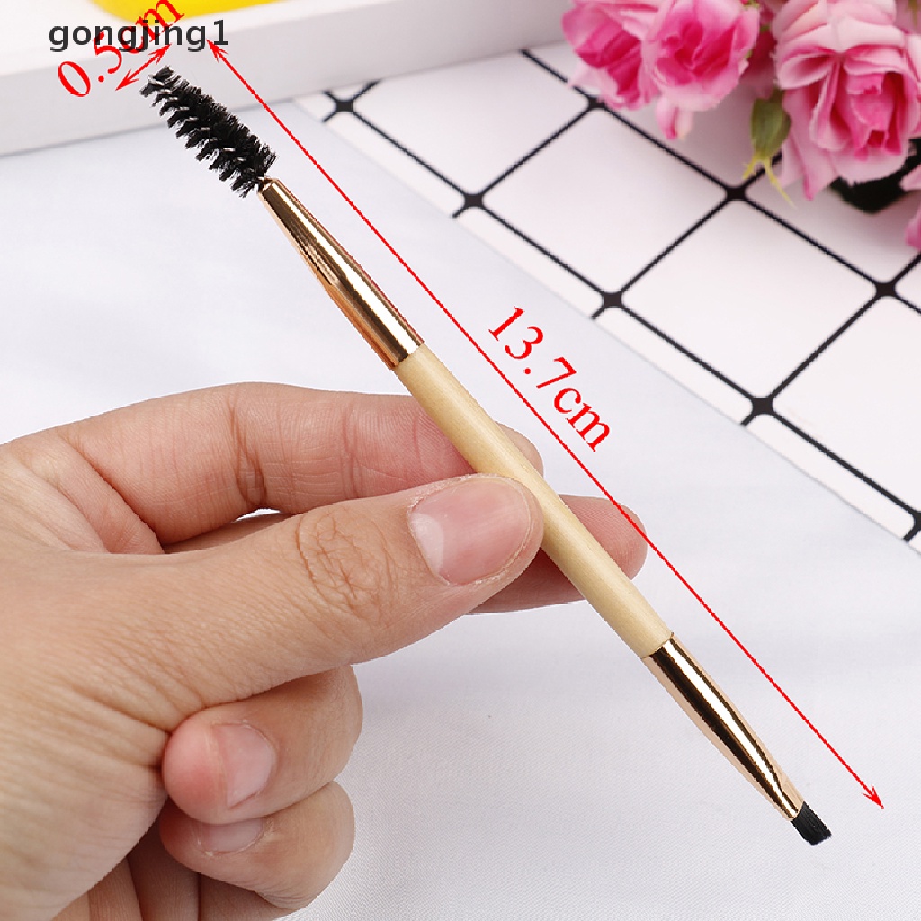 Ggg Pro Alat makeup Gagang double brush Alis+brush Sisir Alis ID