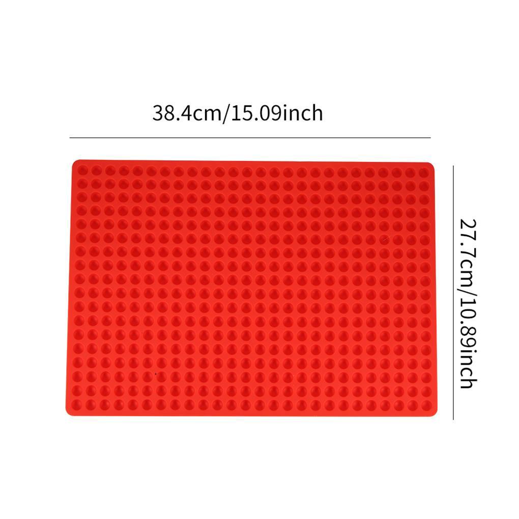 468rongga Mini Cetakan Makanan Hewan Peliharaan Silikon Fleksibel Bentuk Bulat Loyang Tapak Anjing Reusable Sheet Semi Sphere Cookies Mould