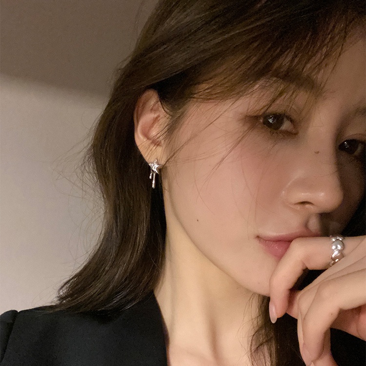 Anting Zirkon Bintang Indah Anting Ceruk Mewah Ringan Desain Anting Rasa Untuk Wanita Perempuan