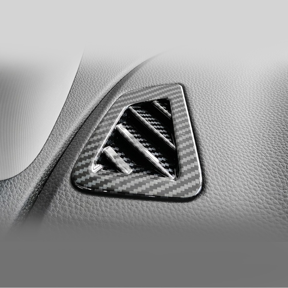 Carbon Fiber Interior Dashboard Penutup Ventilasi Udara Lis Outlet AC Untuk Aksesoris ISUZU DMAX D-MAX D Max2021 2022 2023