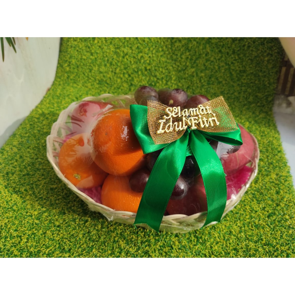 Parcel Buah Hampers Lebaran Parcel Keranjang Ramadhan Idul Fitri Premium Bingkisan Lebaran Cantik Hadiah Fruit Box Seserahan Besuk