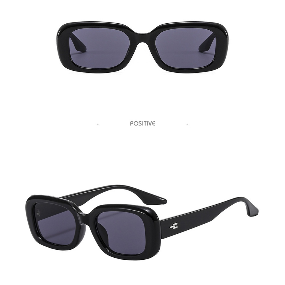 Oval Frame Gradient Color Sunglasses Trend Kacamata Retro Anti-Uv Eyewear