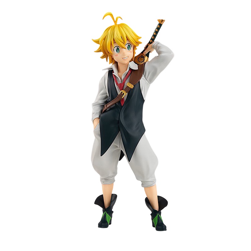 16cm The Seven Deadly Sins Meliodas Anime Figure Figurine Kawaii Lucu Pop Pvc Patung Model Boneka Hiasan Kamar Mainan Anak