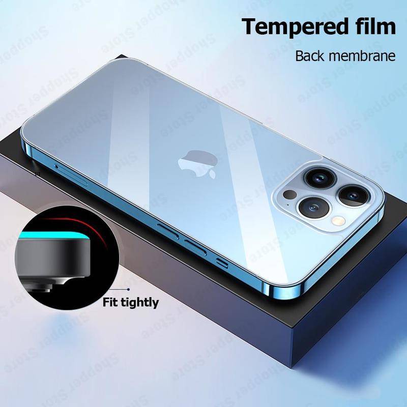 Kaca Layar Tempered Depan Belakang Untuk iPhone 11 Pro XS MAX X XR 78 Plus Ponsel Tempered Film Untuk Iphone5 5S SE 2020 2022 2016