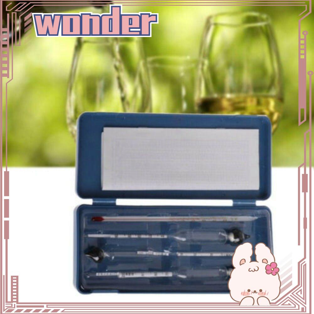 Wonder Alcohol Pengukur Konsentrasi Wine Alcohol Professional Hydrometer Breathalyzer Tester