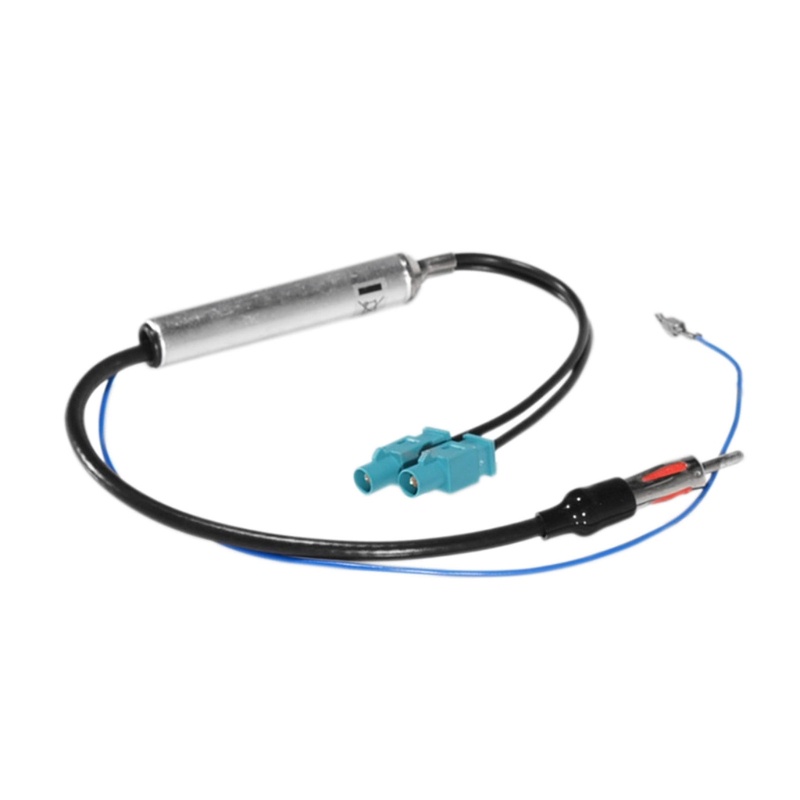 Sun FM Audio- Kabel Dual Fakra-Din Adaptor Antena Udara Untuk Aksesoris Mobil