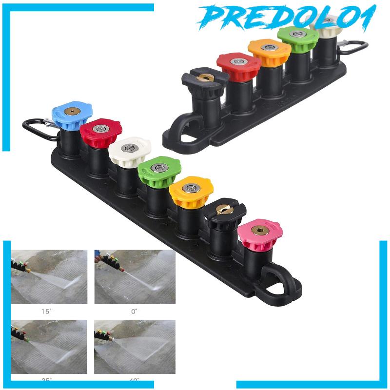 [Predolo1] Pressure Washer Tips Aksesori Untuk Membersihkan Pressure Washer Spray Nozzle Set