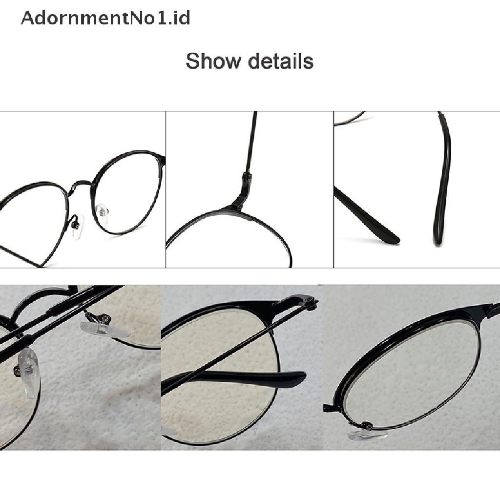 [AdornmentNo1] Kacamata Miopia Komputer Anti Cahaya Biru Wanita Pria Ultralight Bening Bulat Rabun Dekat Eyeglasses Diopters 0sampai-400 Unisex [ID]