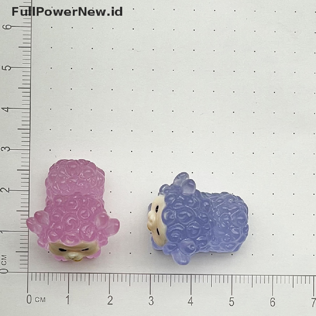 Power 10Pcs Mini Luminous Resin Domba Glow In The Dark Miniatur Ornamen Hadiah ID