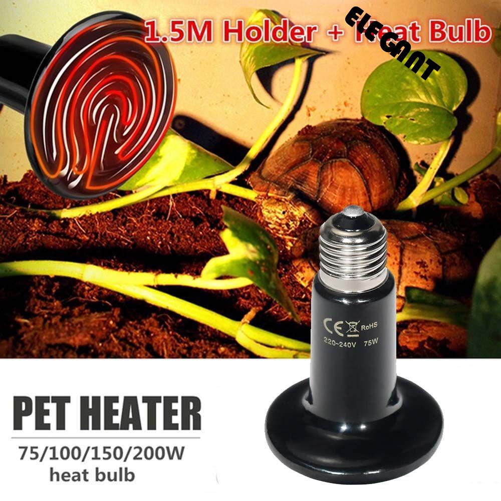 [Elegan] Bohlam Pemanas Snake 220V-240V Reptil Aquarium Breeding Keramik E27 Pet Brooder