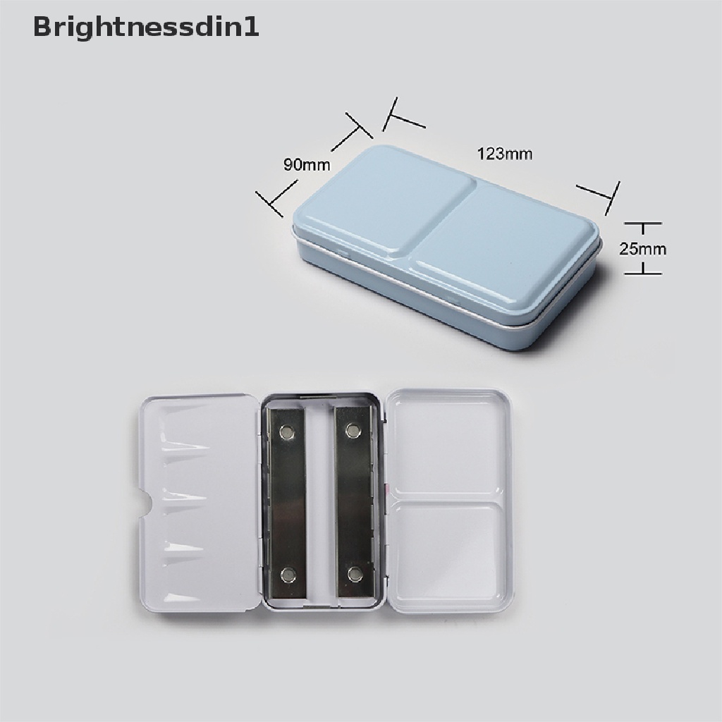[Brightnessdin1] Cat Cat Air Warna-Warni Kaleng Kotak Palette Paing Penyimpanan Cat Besi Kotak Butik
