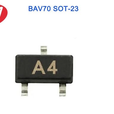 20pcs BAV70 A4 Sot-23 Dioda 215mA 85V SMD Dual Switching Diode BAV70LT1G
