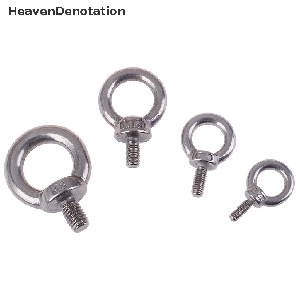 [HeavenDenotation] 1pc 304lubang Ring Loop Sekrup Mata Lifg Laut Bahan Stainless Steel Untuk Eyebolt HDV