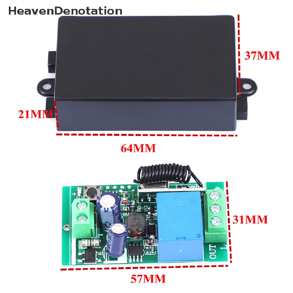 [HeavenDenotation] 433mhz AC 110V 220V 1CH Wireless Remote Control Switch Modul Receiver RF HDV