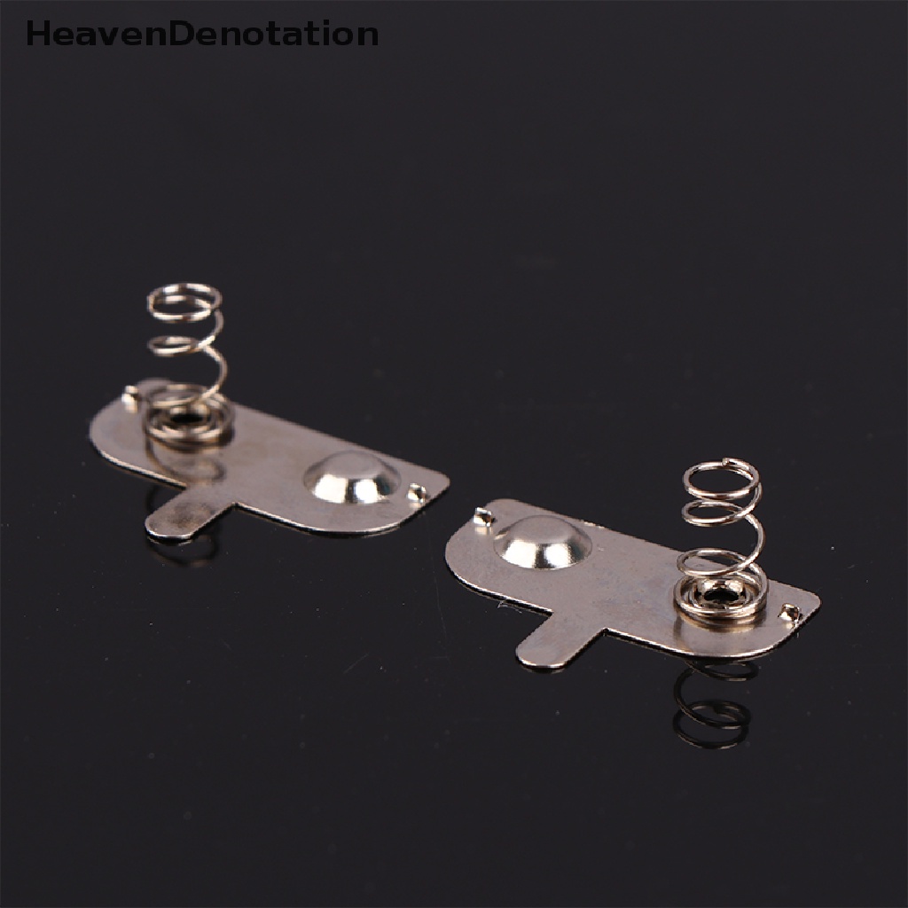 [HeavenDenotation] 10pcs Spring Sheet12 * 10/12MM Contact Sheet AA Kotak Positif Dan Negatif Lembaran 0.3MM Besi+Nikel Plag AA Spring HDV