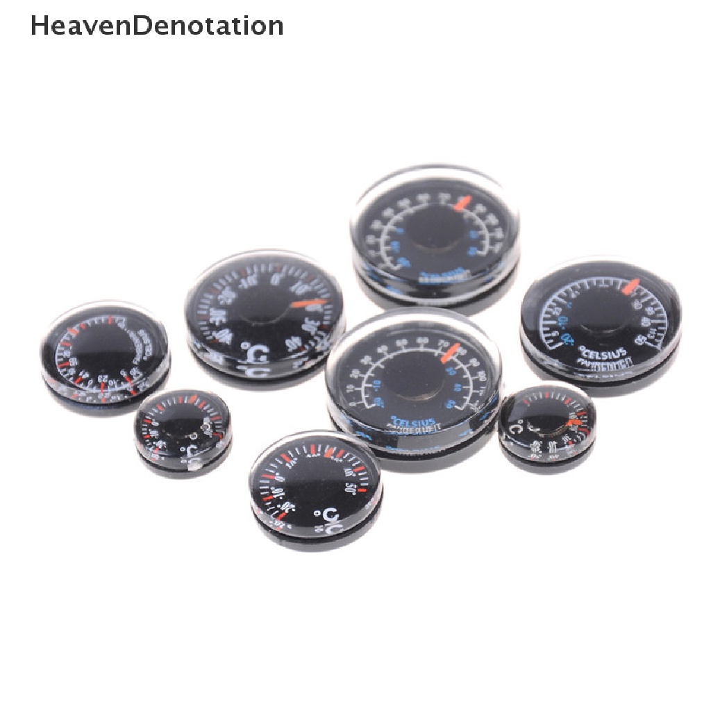 [HeavenDenotation] 1pcs Termometer Plastik Bulat 15mm 20mm 25mm 27mm HDV