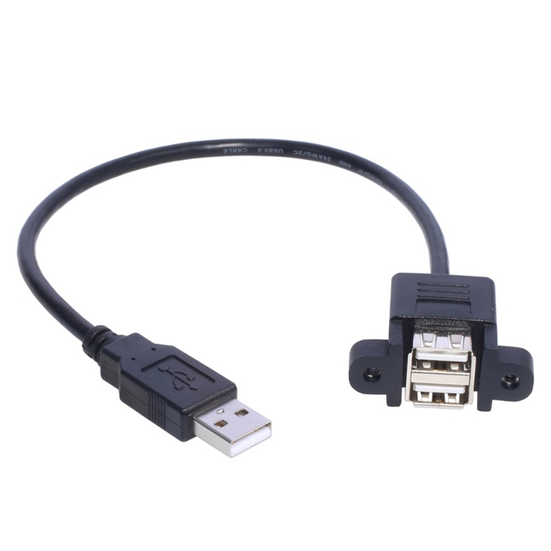 Cre USB Splitter, Kabel Charger USB, USB A 2.0 Male to Dual USB Female Jack Y Splitter Charging Cable Untuk Laptop/Mobil/Data