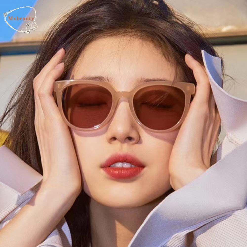 Mxbeauty Kacamata Hitam Wanita Retro Vintage Kacamata Matahari Motif Leopard Mewah Merek Klasik Gaya Korea Sunglasses