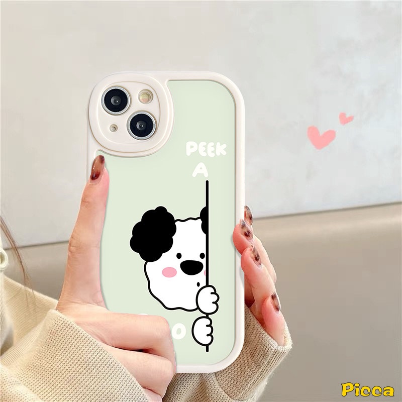 Case Pasangan Untuk Infinix Note8 Smart5 6panas11 10s 11s 10 9 Bermain 10T Panas10 Lite 10T 10T 11 10s 11s Lucu Kartun Beruang Puppy Pelindung Lensa Lembut Tpu Penutup Belakang