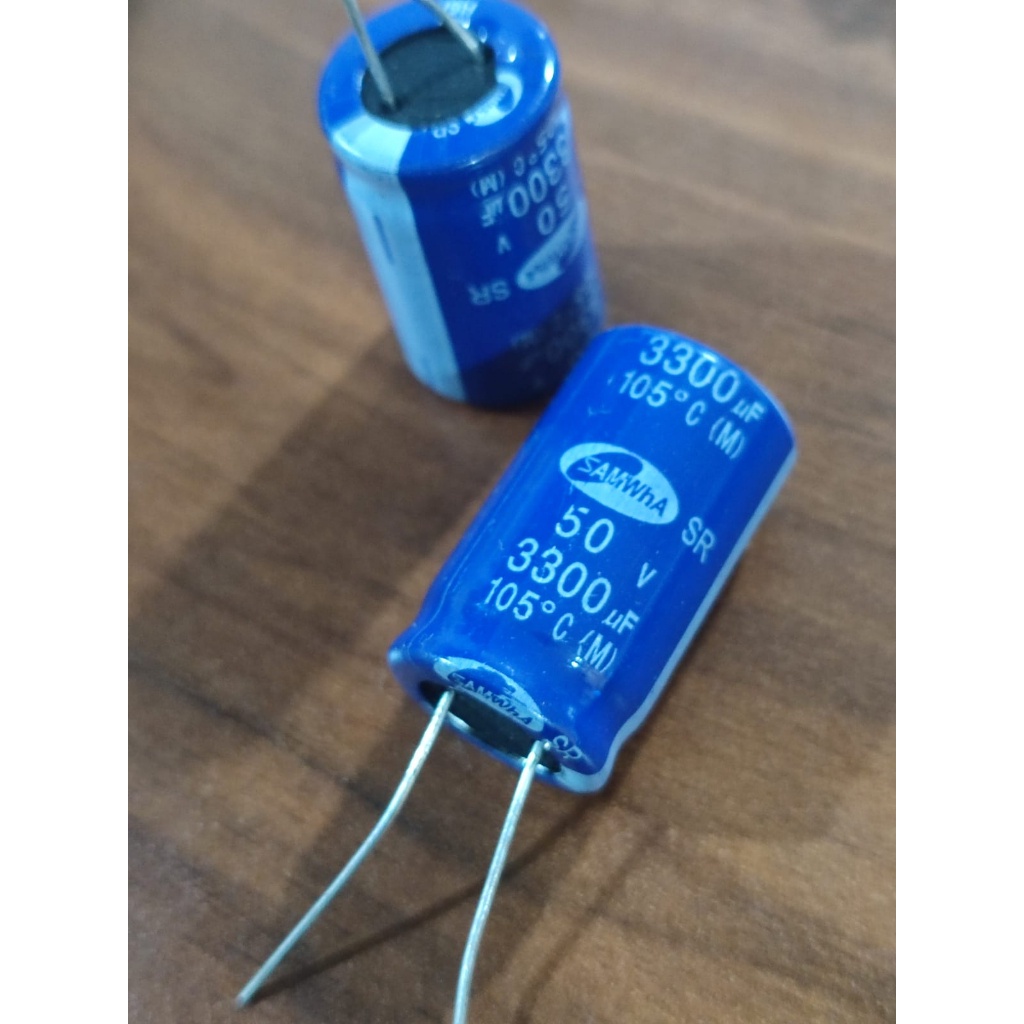 Kapasitor Capacitor ELCO 3300uf 50v / 3300 uf 50 v / 3300uf/50v Elko 3300uF 50V (harga per 1pcs)
