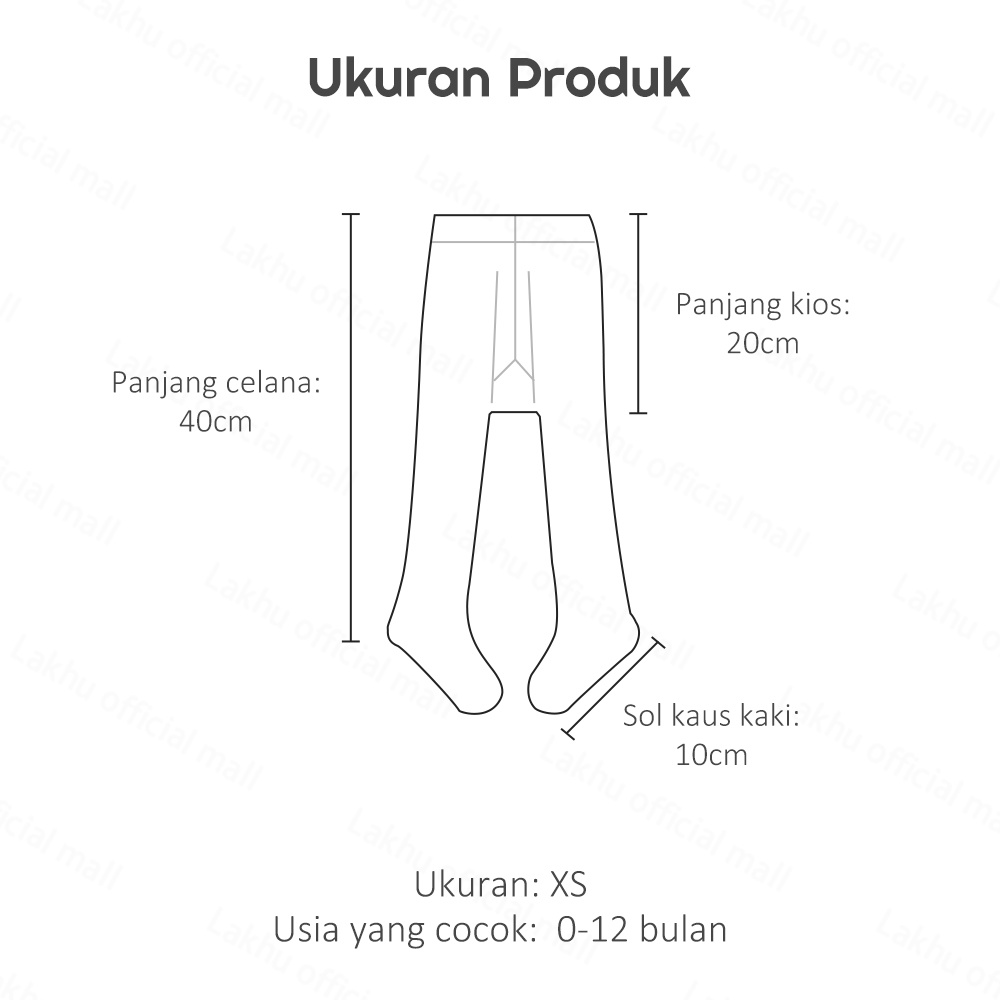 Lakhu Leging Stocking Anak Bayi Perempuan/ Legging Tutup Kaki Anak 0-12 Bulan