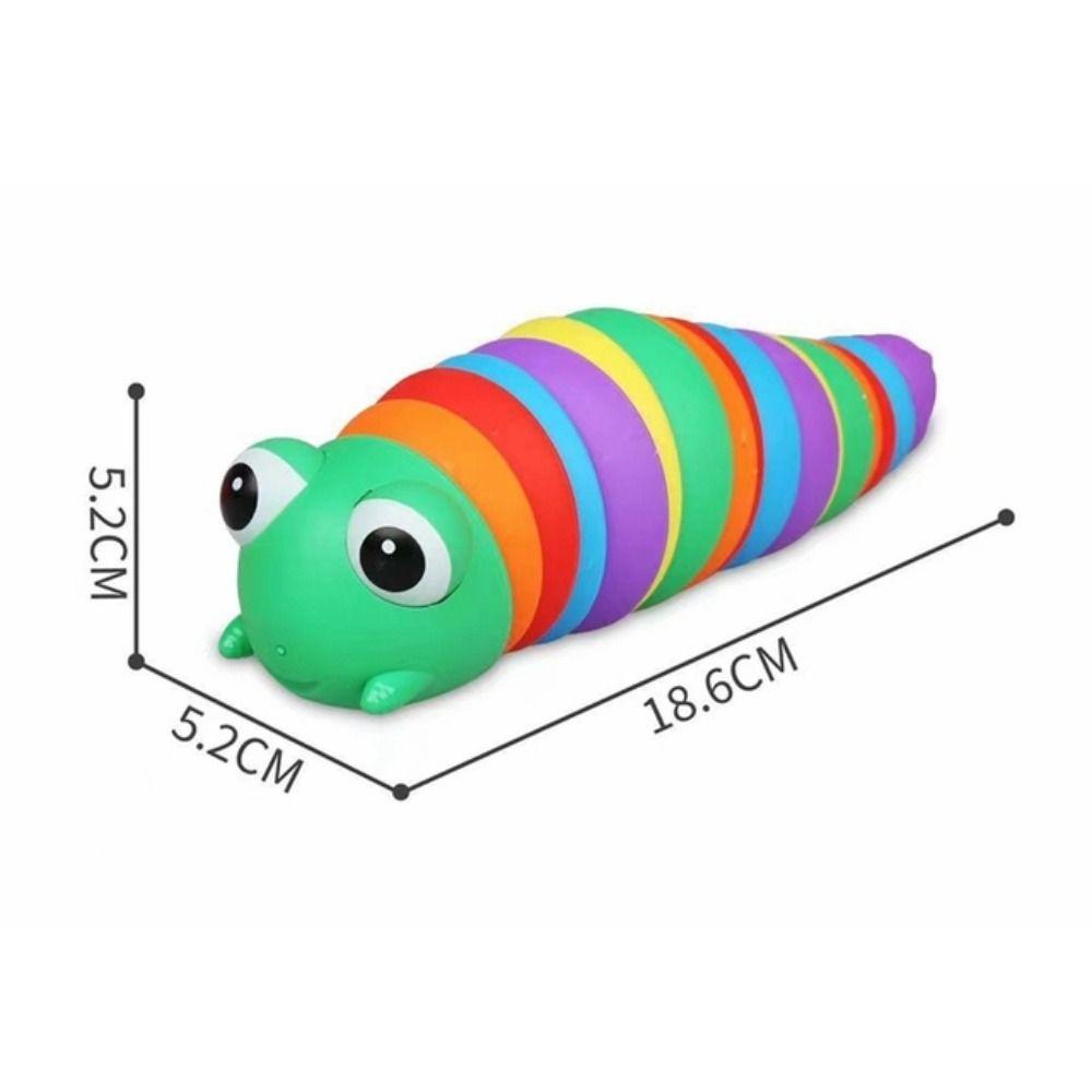 Lanfy 3d Slug Fidget Toy 18cm Aldult Strang Slug Caterpillar Fidget Toys Fleksibel Novelty Fat Brain Slug Articulated