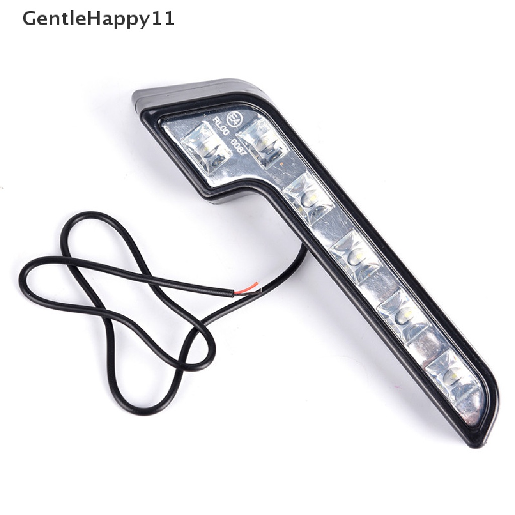 Gentlehappy 2x Terang 6LED Super White Lampu Berkendara Mobil Fog 12V DRL Siang Hari Running Light id