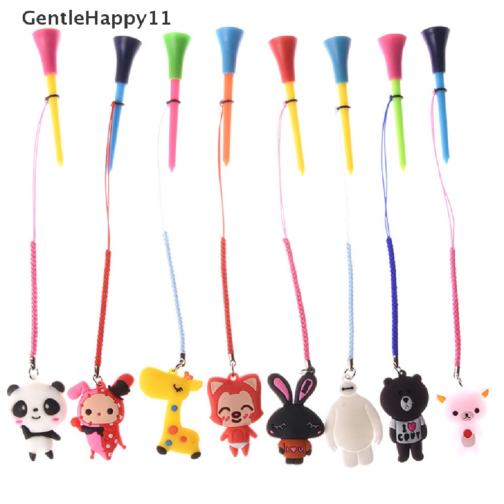 Gentlehappy 1Pc Rubber golf Tees Plastik golf Duduk Mencegah Kerontokan Dudukan Bola Dan Tali Kepang id