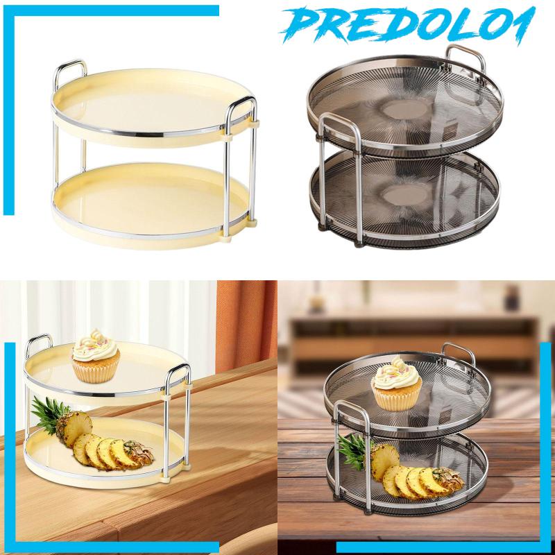 [Predolo1] Nampan Counter 2tingkat Nampan Hias Untuk Ruang Tamu Kosmetik Penyimpanan Dapur