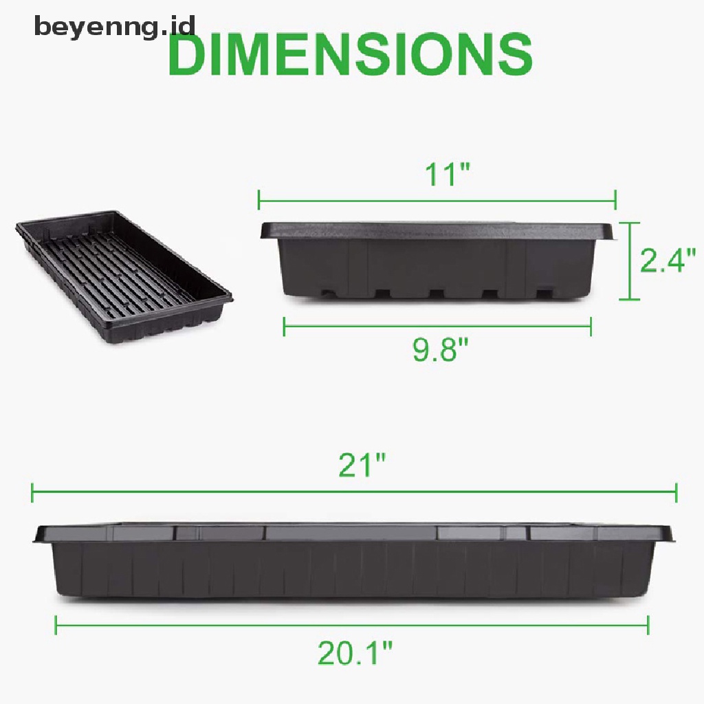 Beyen Nampan Tanam Plastik Seedling Starter s Perkecambahan Tanaman Nursery ID