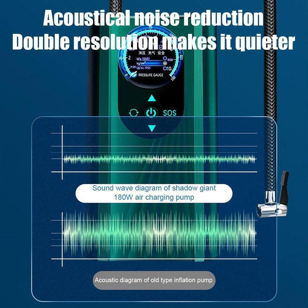 POPULAR Pompa Inflator Mobil Portable Auto LCD Display Tire Inflator