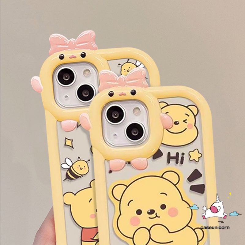 Case Lensa Little Monster Ikatan Simpul 3D Realme C11 C12 C35 C30 C15 C20 C21Y 7i 7 5s 5i 6i C21 9i 8Pro 5 8 C25 C31 C25s C33 C25Y 9 Pro+9 C17 C3 Kartun Winnie the Pooh Bear Sarung Soft Case