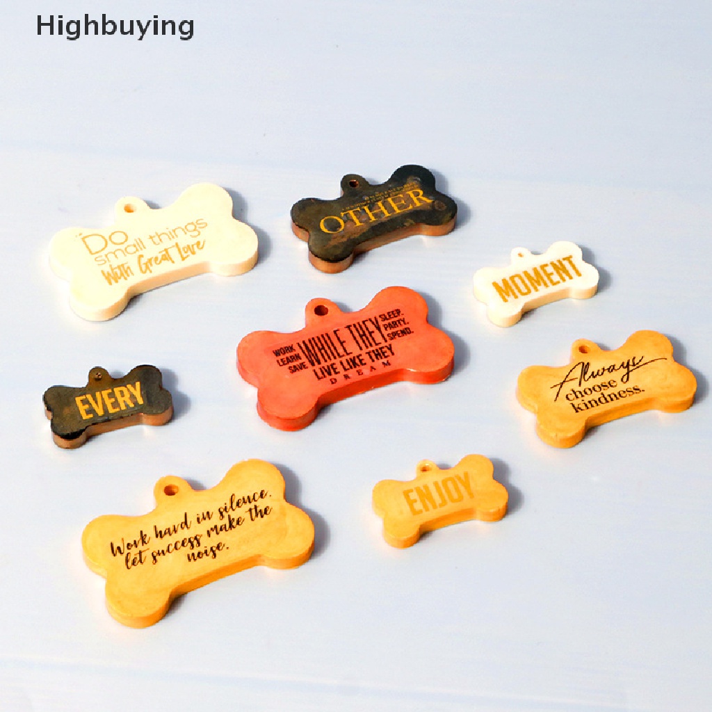 Hbid DIY 3-link Dog Bone Pet Tag Silikon Cetakan Tulang Tag Koper Ch Liontin Gantungan Kunci Perhiasan Crafg Kristal Epoxy Resin Cetakan Glory