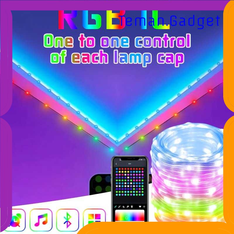 TG - LMP FLOVE Lampu Hias String Lights RGB Smart Bluetooth with Remote Control - FL22