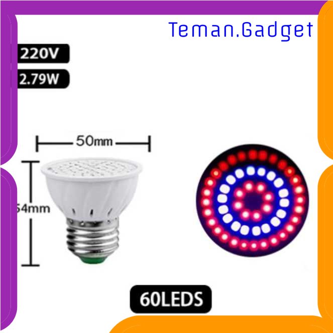 TG - LMP SPSCL Lampu Tanaman Grow Light LED Hidroponik 2 Color Spectrum E27 - SL505