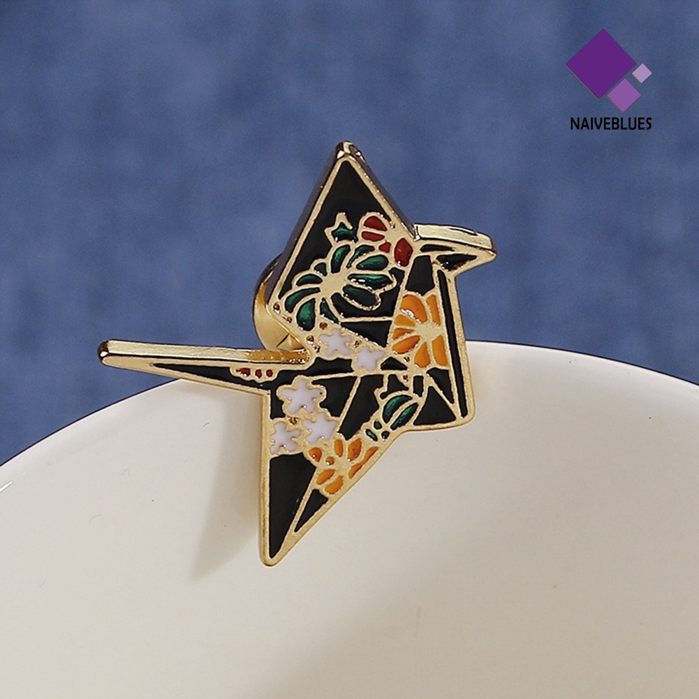 &lt; Naiveblues &gt; Lencana Pola Derek Lucu Unisex Kain Decor Bros Pin Perhiasan