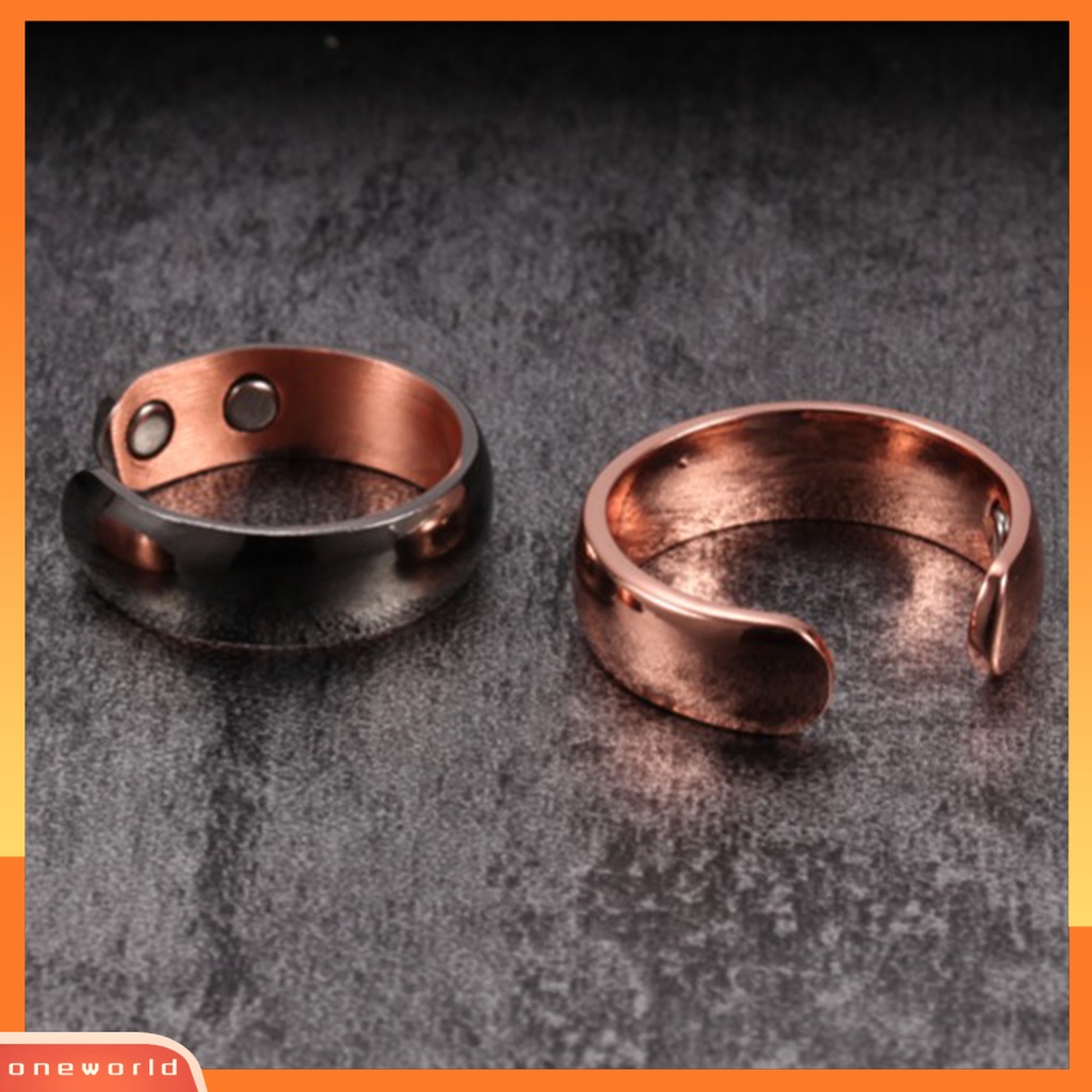 [EONE] Pria Cincin Pembukaan ic Perhiasan Electroplating Geometris Jari Cincin Hadiah Ulang Tahun