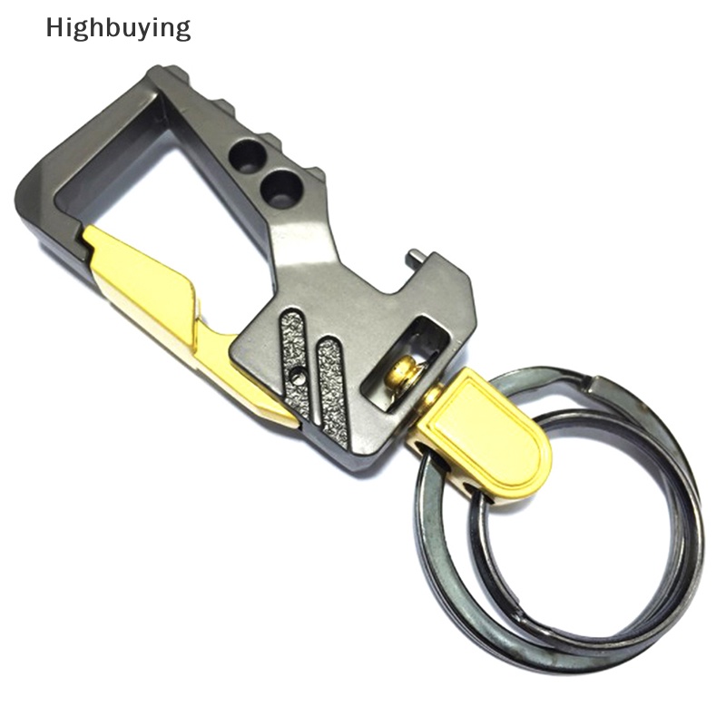 Hbid Fashion al Gantungan Kunci Mobil Pria Dengan Pembuka Botol Portable Metal Beer Bottle Opener Pocket Keychain Holder Tool Glory