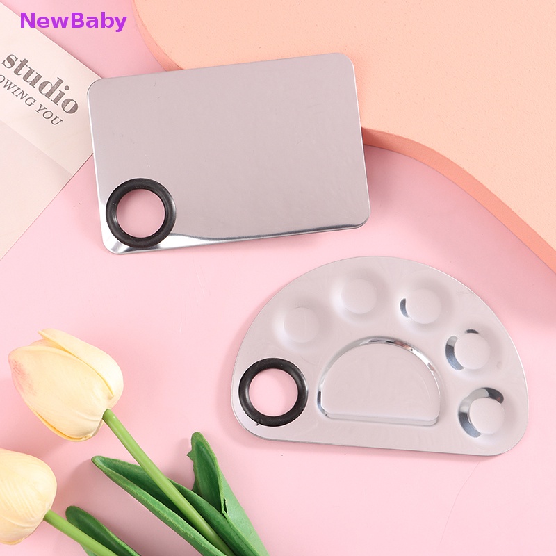 Newbaby Mixer Makeup Nail Art Polish Mixing Plate Foundation Eyeshadow Mixer Palette ID