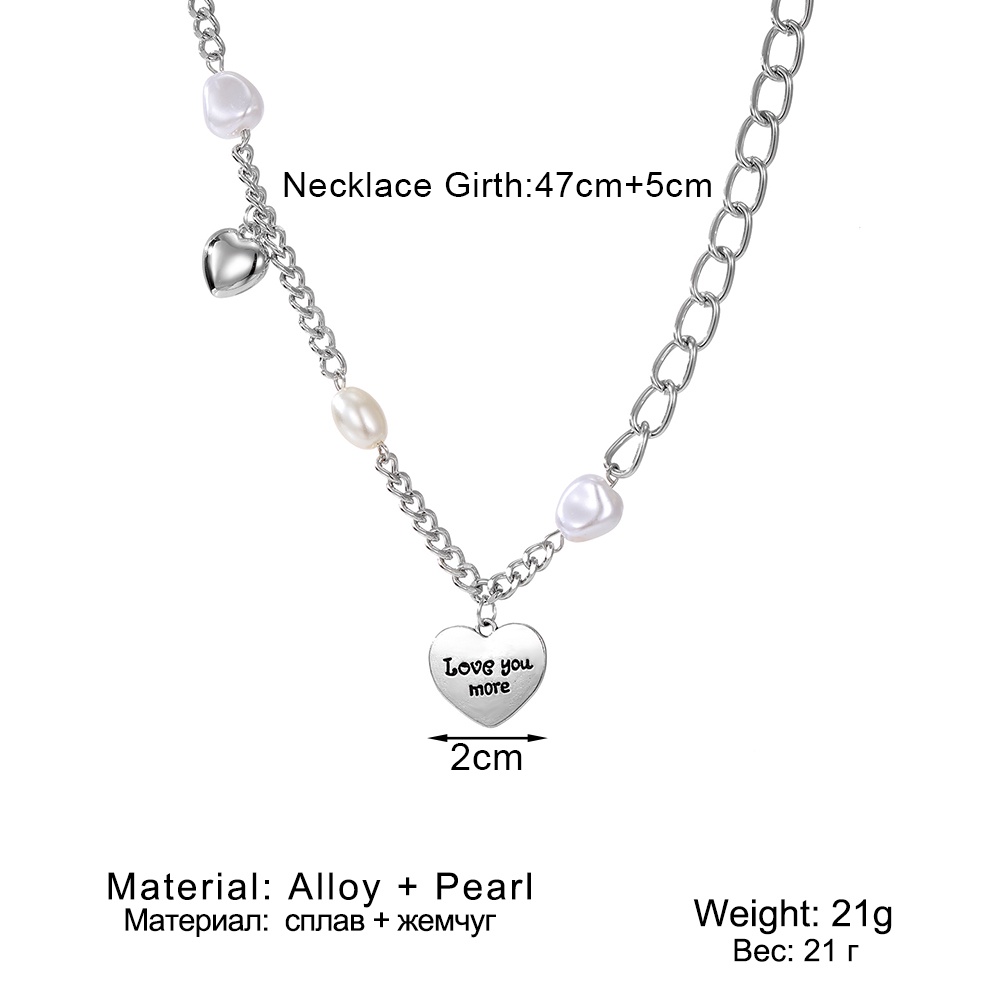 Mutiara Cinta Kalung Perempuan Sweater Rantai Cahaya Mewah Niche Desain Panjang Baru Rasa Rantai Tulang Selangka