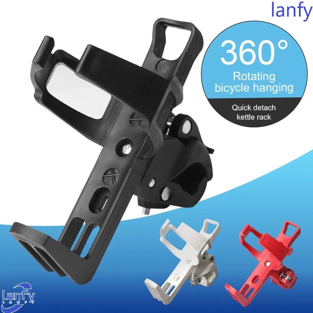 Lanfy Sepeda Botol Holder Sepeda Jalan Bersepeda Luar Ruangan Rotasi 360derajat Water Bottle Cage Quick Release Water Cup Holder Bicycle Water Bottle Holder