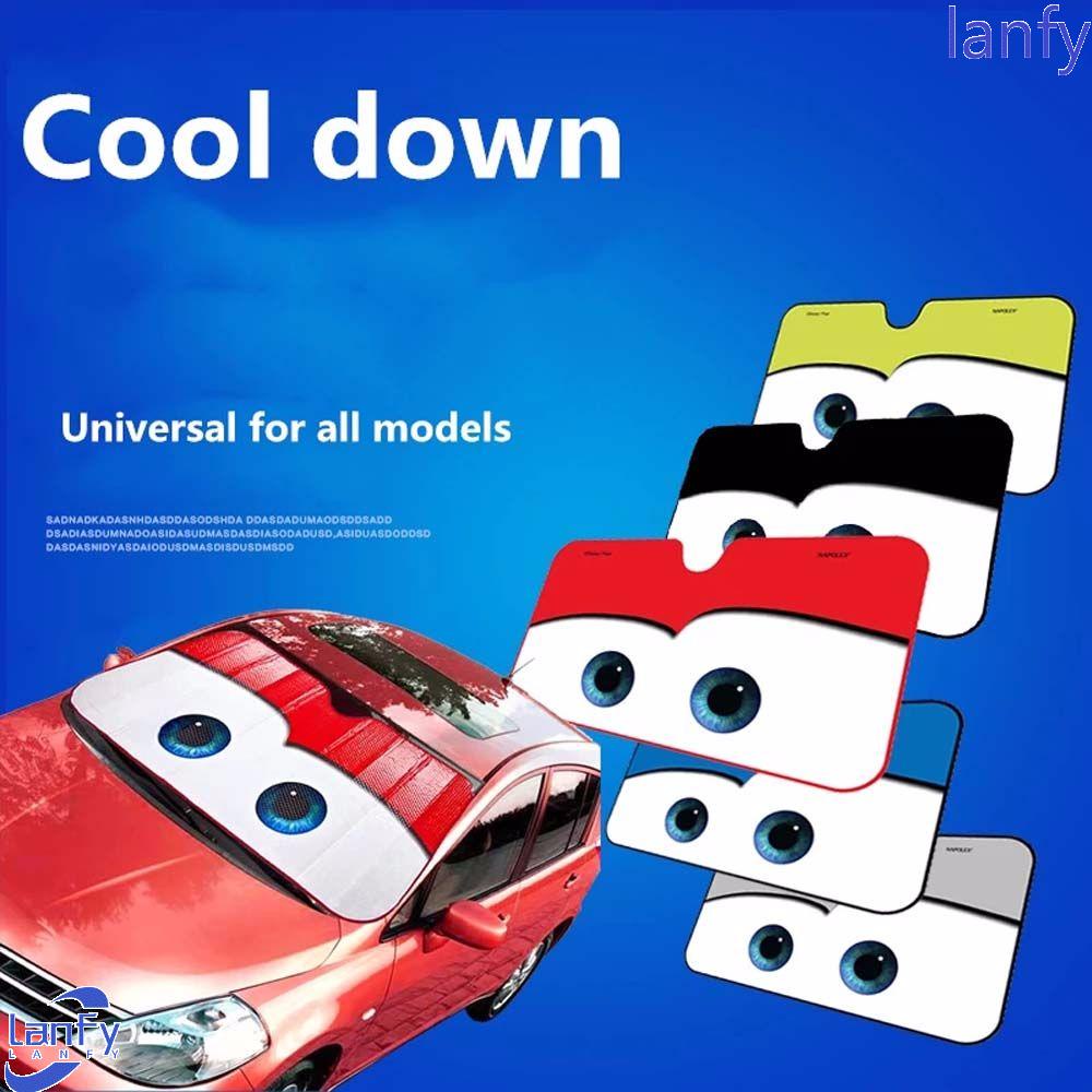 Lanfy Window Foils 6warna Mobil Unik Front Car Solar Protect Auto Sun Visor Jendela Kaca Depan Penutup Jendela Visor