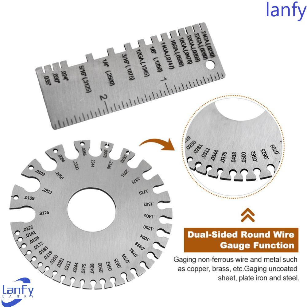 Lanfy Wire Gauge Kawat Lembaran Anti Korosi Stainless Steel Anti Karat Alat Ukur