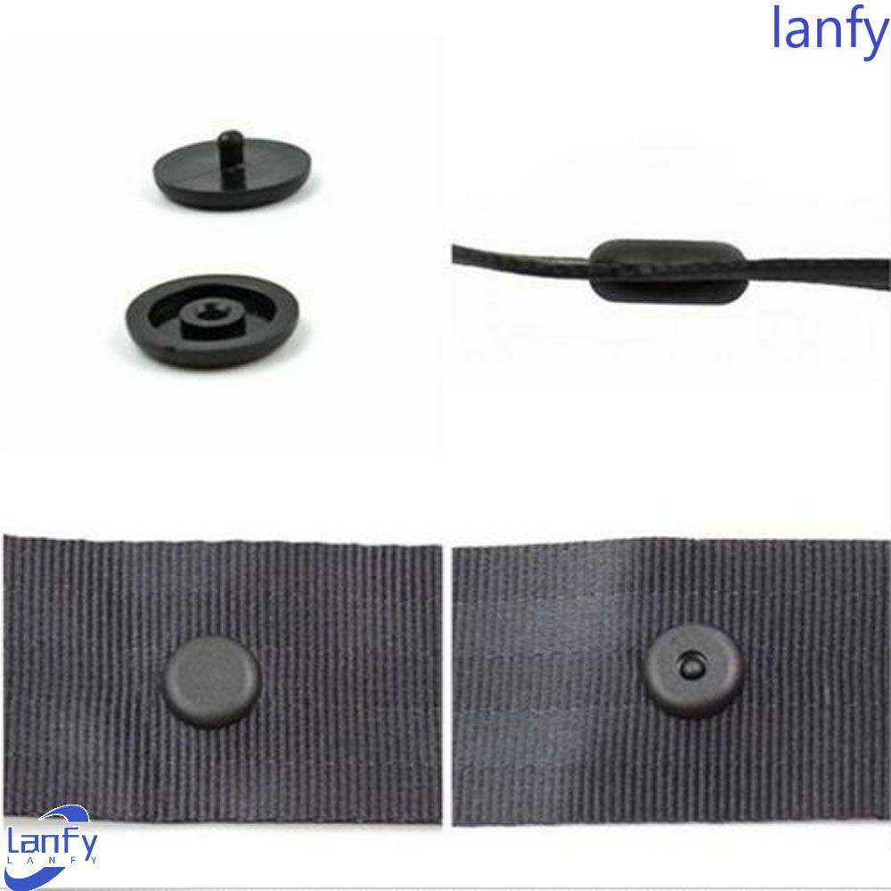 Lanfy Stopper Sabuk Pengaman Universal Klip Plastik Pengencang Spacing Tombol Stop Hitam