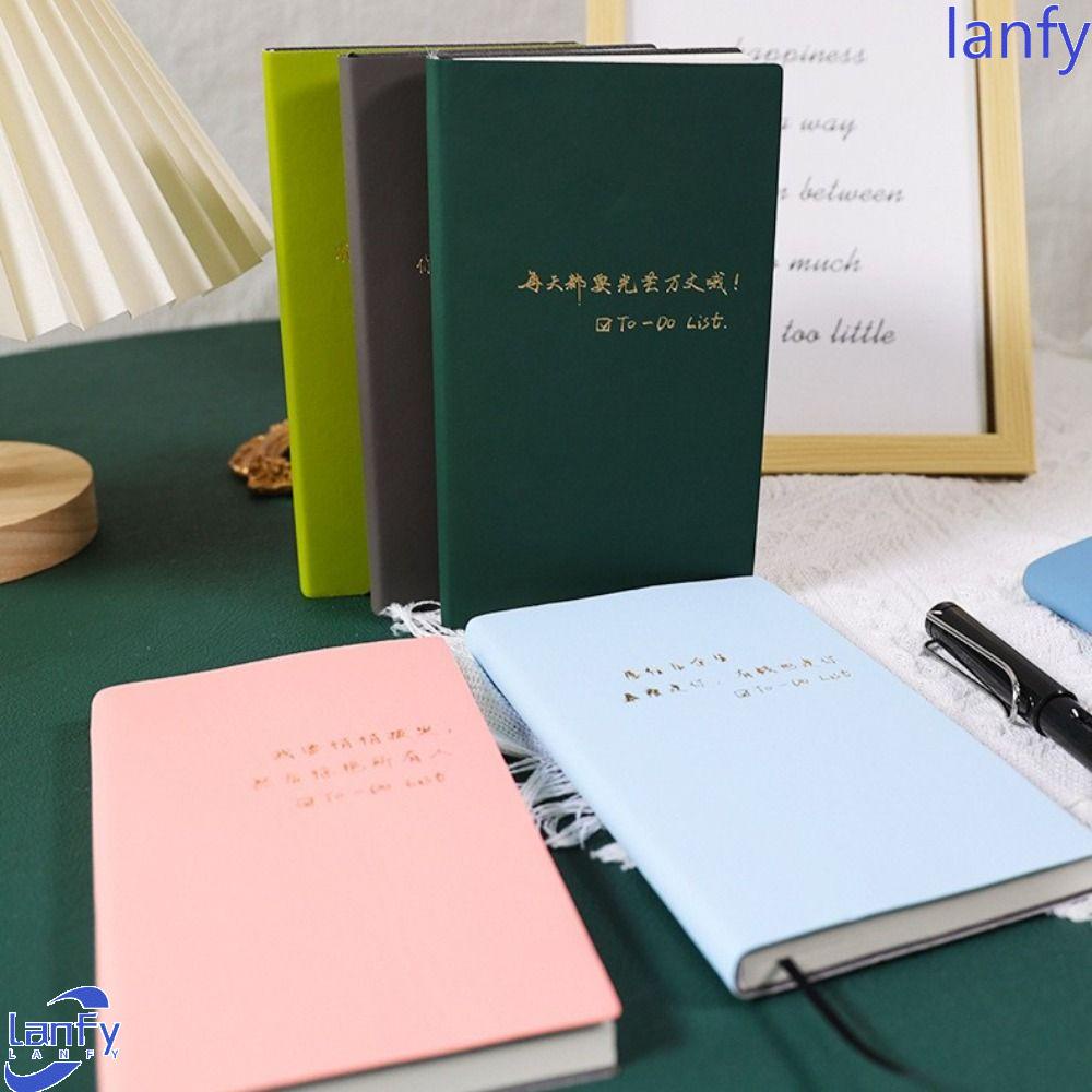 Lanfy A6 Jadwal Notebook Portable Mini Saku Manajemen Waktu Bisnis Notepad Alat Tulis Siswa Sekolah Perlengkapan Kantor Agenda Planner Notebooks