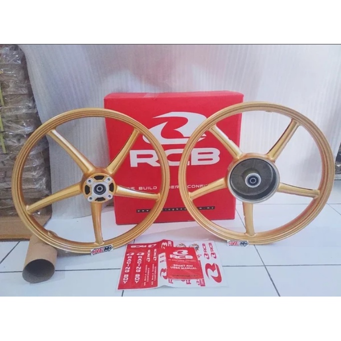 VELG VELK VELEK VELEG PELK PELEK PELEG RACING GOLD EMAS SP522 522 SDH DEPAN BLKNG 140 DAN 160 17X160 17X140 RING 17 YAMAHA JUP JUPITER Z VEGA ZR VEGA R NEW ORI ORIGINAL RCBB RACINGBOY RACING BOY ASLI