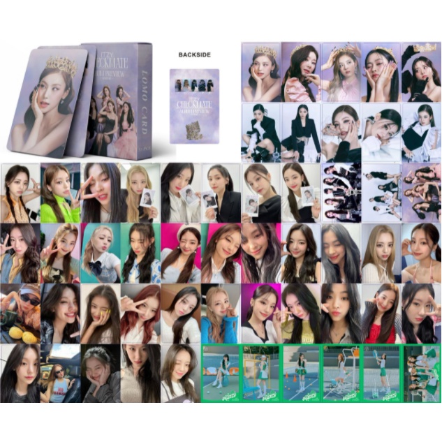 55pcs Kartu Lomo Foto Kpop Album ITZY Seri Voltase